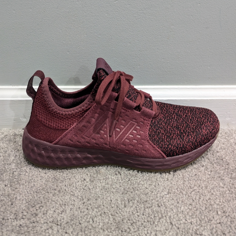 Women's New Balance Fresh Foam Cruz v1 Running Shoes Sz 8.5 Burgundy Purple